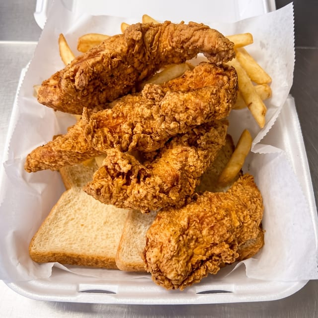 4 Pc Chicken Tender and Fries.