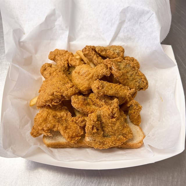 Menufy Catfish Nuggets and Fries.